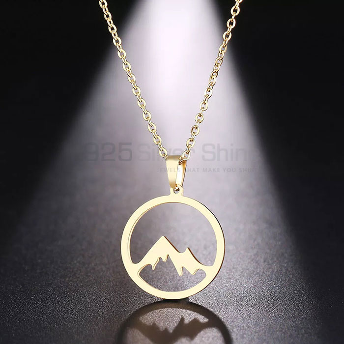 Outdoor Wanderlust Mountain Necklace In 925 Silver MUMN410_0