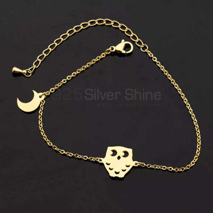 Owl Bracelet, Animal Minimalist Bracelet In 925 Sterling Silver AMB20