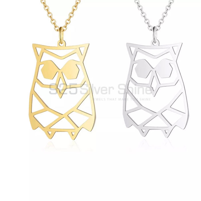 Owl Necklace, Best Quality Animal Minimalist Necklace In 925 Sterling Silver AMN236