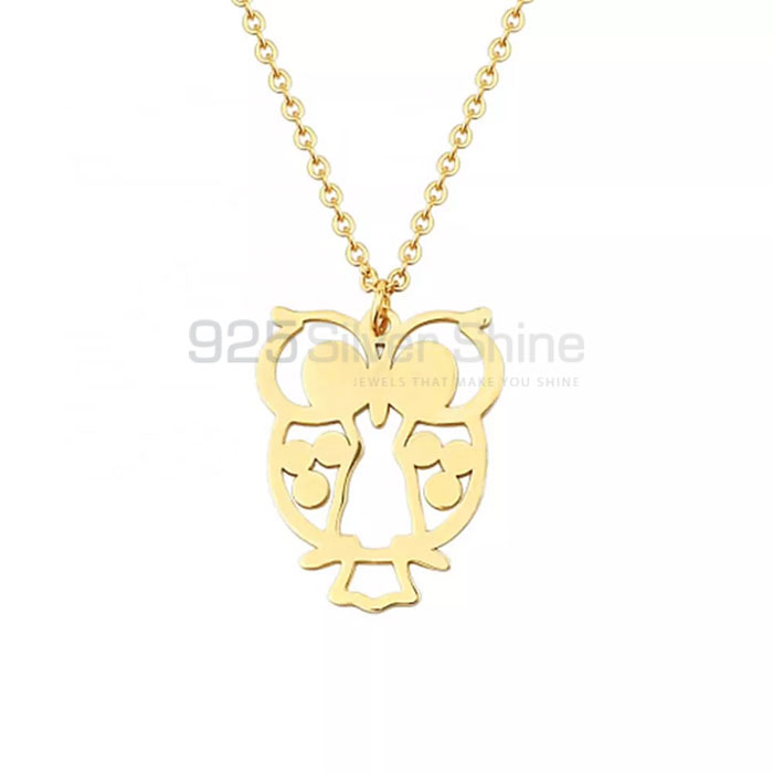 Owl Necklace, Animal Minimalist Necklace In 925 Sterling Silver AMN232