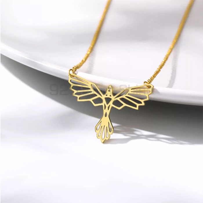 Owl Necklace, Animal Minimalist Necklace In 925 Sterling Silver AMN222_1