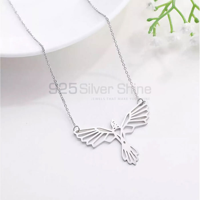 Owl Necklace, Top Quality Animal Minimalist Necklace In 925 Sterling Silver AMN222_3