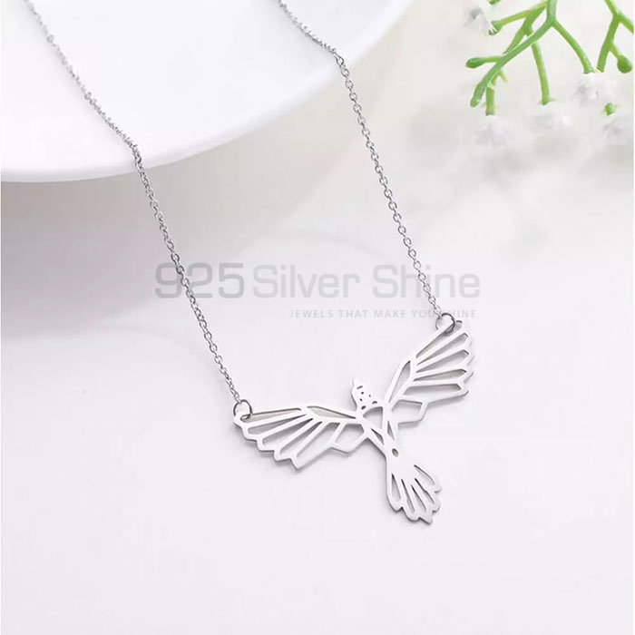 Owl Necklace, Animal Minimalist Necklace In 925 Sterling Silver AMN222_3