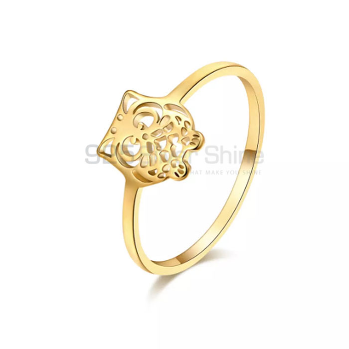 Owl Ring, Animal Minimalist Rings In 925 Sterling Silver AMR305_0