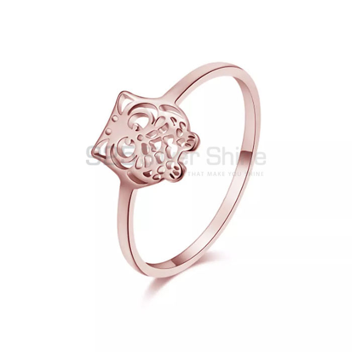 Owl Ring, Animal Minimalist Rings In 925 Sterling Silver AMR305_1