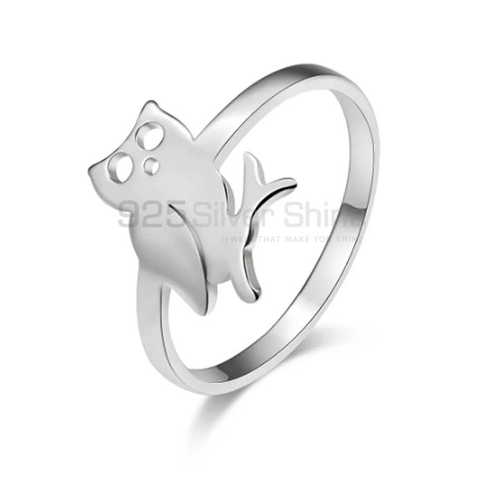 Owl Ring, Animal Minimalist Rings In 925 Sterling Silver AMR302