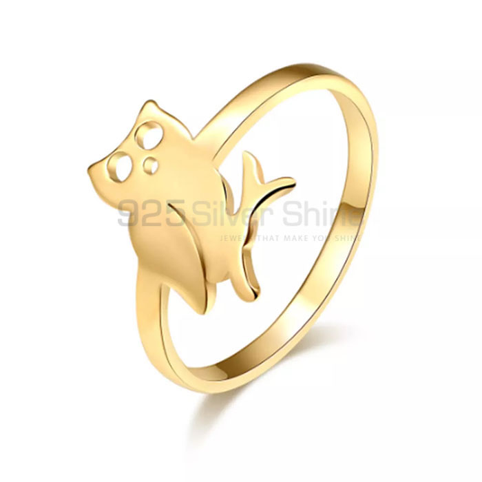 Owl Ring, Wholesale Animal Minimalist Rings In 925 Sterling Silver AMR302_0