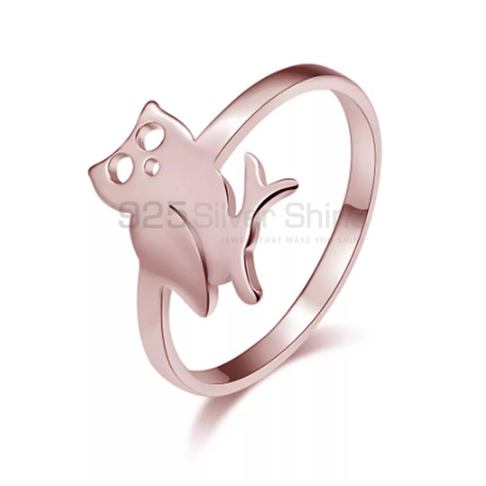 Owl Ring, Wholesale Animal Minimalist Rings In 925 Sterling Silver AMR302_1