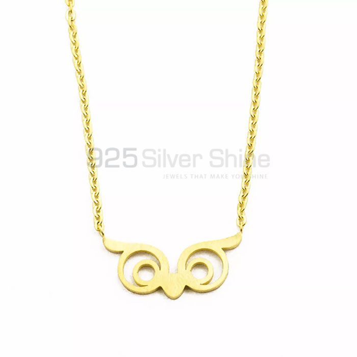 Owl Necklace, Top Selections Animal Minimalist Necklace In 925 Sterling Silver AMN155
