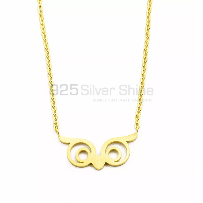 Owl Necklace, Animal Minimalist Necklace In 925 Sterling Silver AMN155
