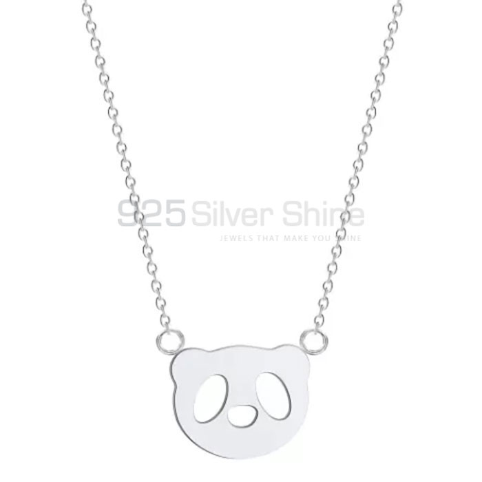 Panda Necklace, Top Selections Animal Minimalist Necklace In 925 Sterling Silver AMN226