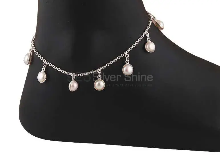 Pear Gemstone Anklet In 925 Sterling Silver Jewelry 925ANK142