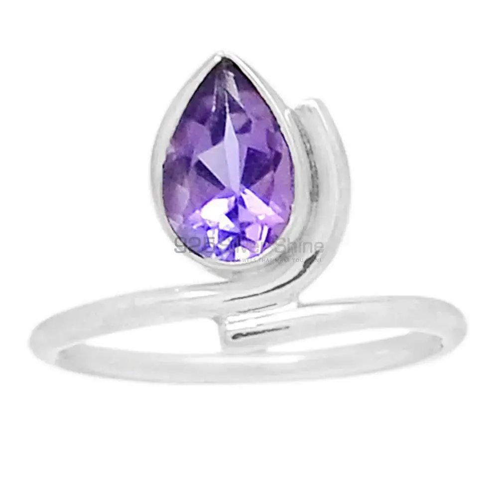 Sterling Silver Amethyst Rings For Women's 925SR2357_0