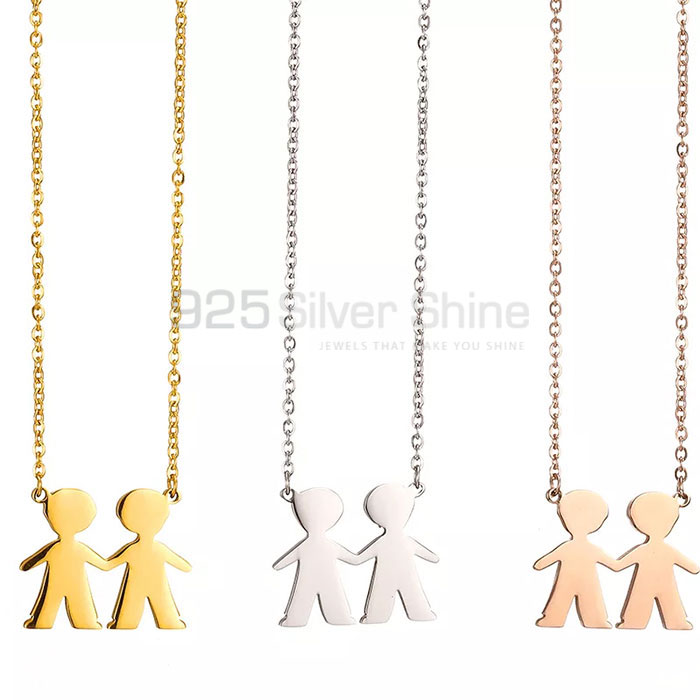 Perfect Family Minimalist Necklace In Sterling Silver FAMN131_0
