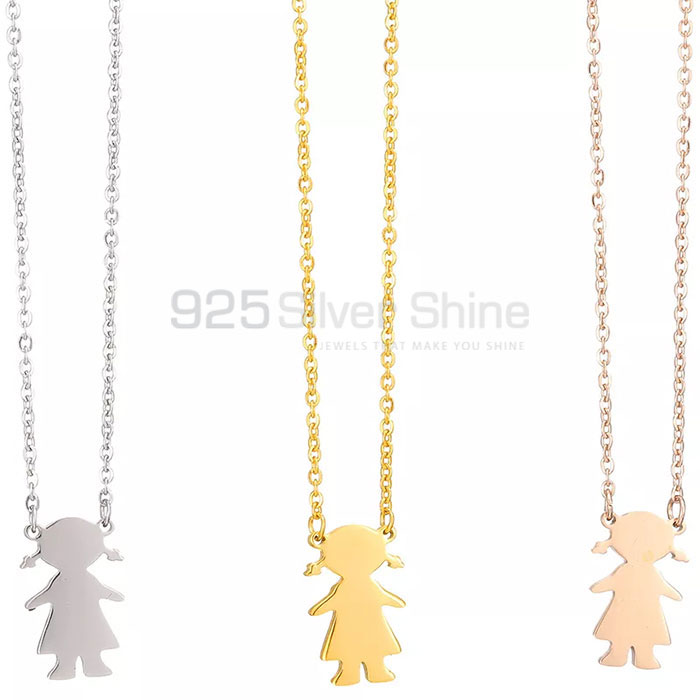Perfect Family Minimalist Necklace In Sterling Silver FAMN131_1