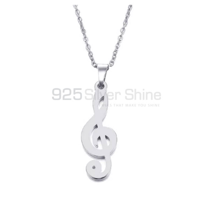 Perfect Music Charm Necklace In Sterling Silver Jewelry MSMN422