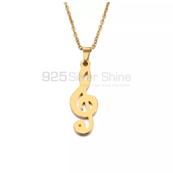 Perfect Music Charm Necklace In Sterling Silver Jewelry MSMN422_0