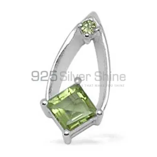 Peridot Gemstone Handmade Pendants In 925 Sterling Silver Jewelry 925SP1441