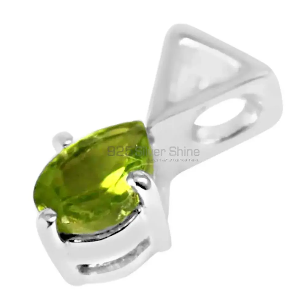 Peridot Gemstone Handmade Pendants In 925 Sterling Silver Jewelry 925SP249-3