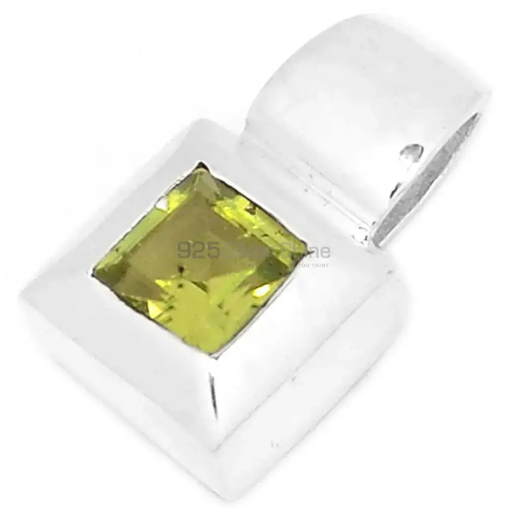 Peridot Gemstone Handmade Pendants In 925 Sterling Silver Jewelry 925SP272-6_0