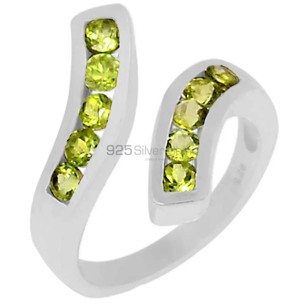 Peridot Gemstone Handmade Ring In 925 Solid Silver 925SR063-2