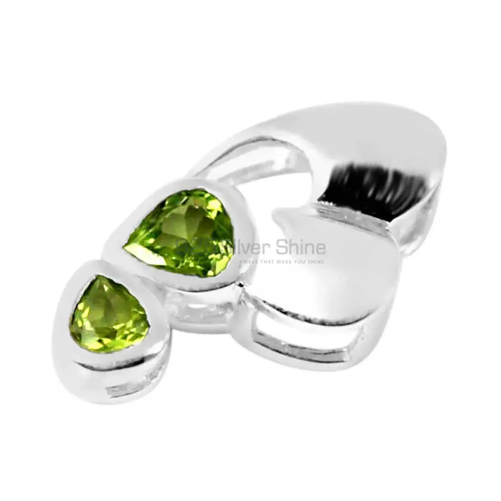 Peridot Gemstone Pendants In Fine Sterling Silver Jewelry 925SP209-1_0