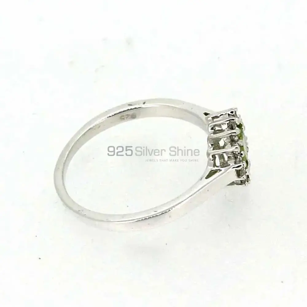 Sterling Silver Faceted Peridot Rings 925SR050-2_0