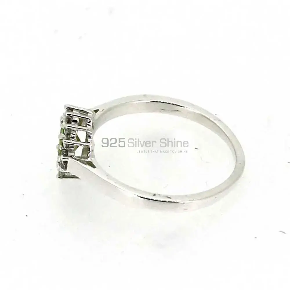 Sterling Silver Faceted Peridot Rings 925SR050-2_2