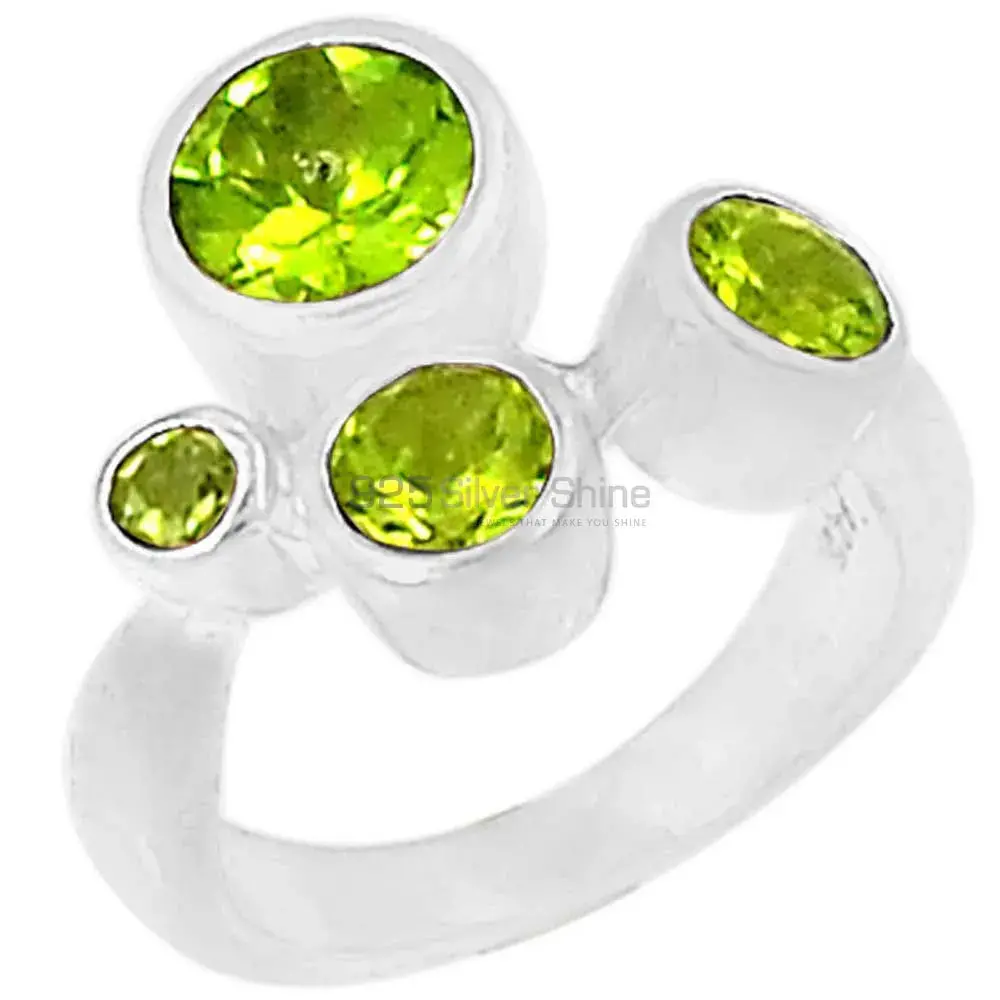 Peridot Gemstone Ring In 925 Sterling Silver 925SR075-2