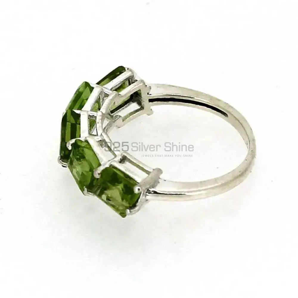 Peridot Gemstone Ring In Sterling Silver 925SR02-1_2