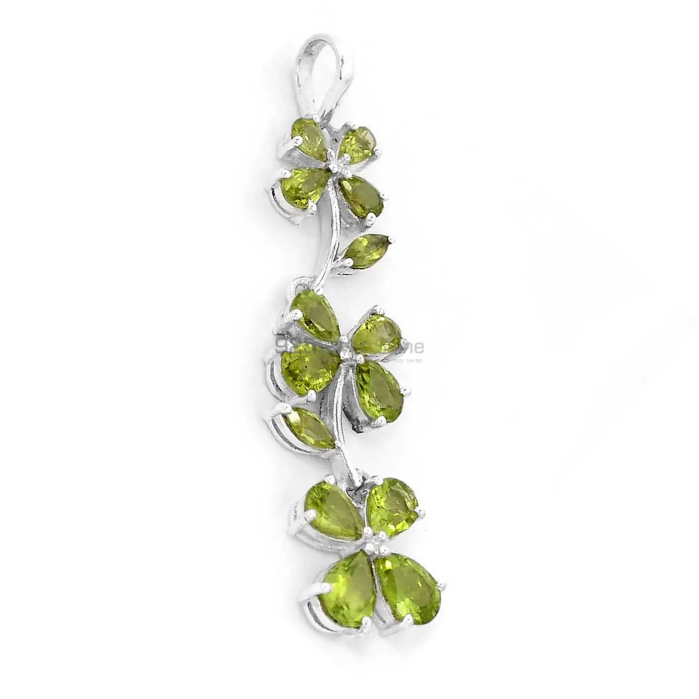 Peridot Gemstone Top Quality Pendants In Solid Sterling Silver Jewelry 925SSP329-2_1