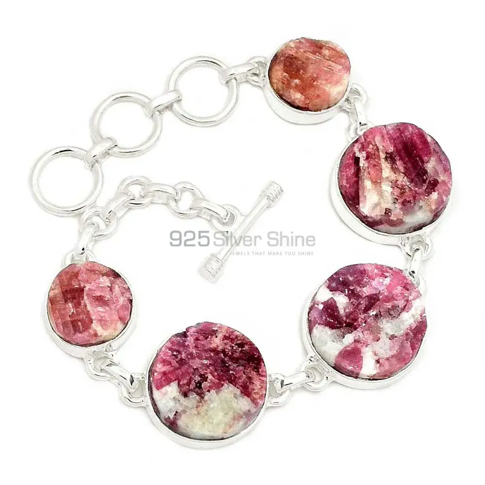Cinnabar in Best Price Gemstone Bracelets Suppliers In 925 Fine Silver Jewelry 925SB291-1