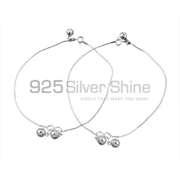 Plain 925 Sterling Silver Anklet 925ANK19
