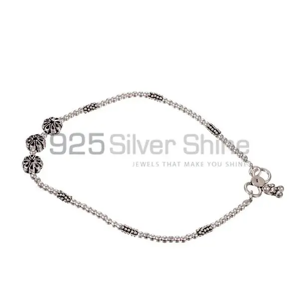 Plain 925 Sterling Silver Anklet 925ANK44