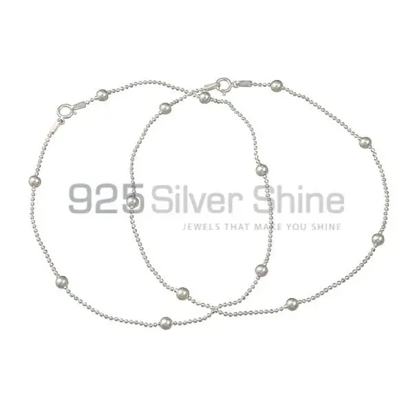 Plain 925 Sterling Silver Anklet 925ANK70