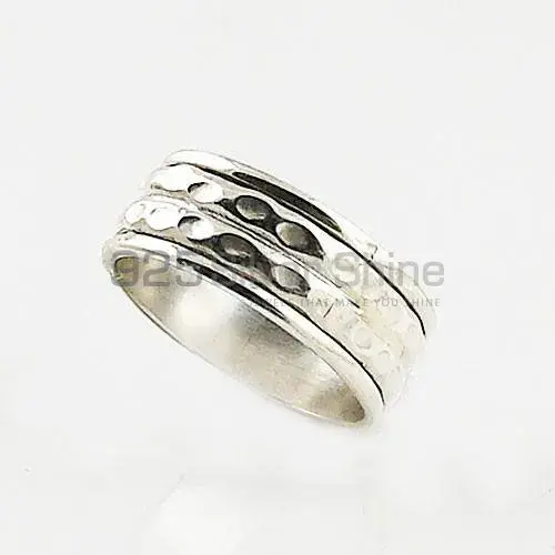 Plain Sterling Silver Spinner Hemmer Rings SMR125