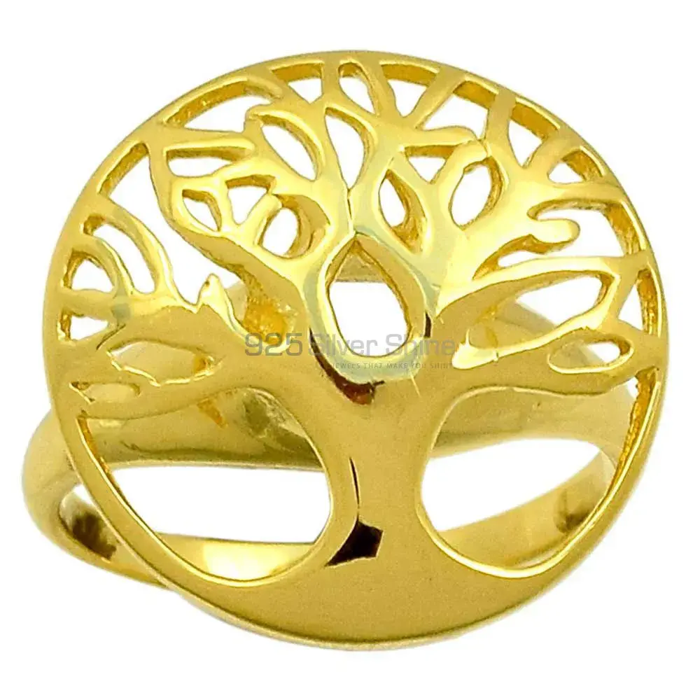 Plain Tree Of Life Ring In Sterling Silver Jewelry 925SR2266_1