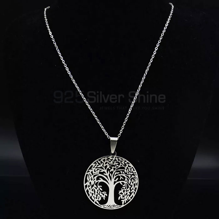 Power Of Tree Life Minimalist Necklace In Sterling Silver TLMN615_0