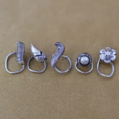 Buy silver nose pins online deals