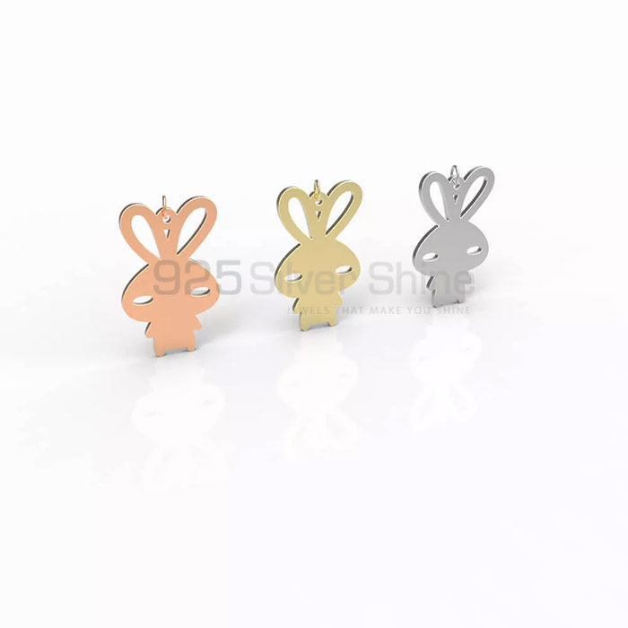 Rabbit Pendant, Wholesale Animal Minimalist Pendant In 925 Sterling Silver AMP274