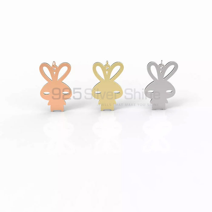 Rabbit Pendant, Wholesale Animal Minimalist Pendant In 925 Sterling Silver AMP274_0