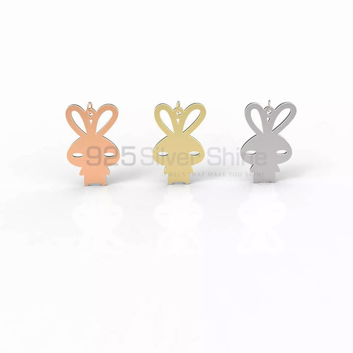 Rabbit Pendant, Animal Minimalist Pendant In 925 Sterling Silver AMP274_0