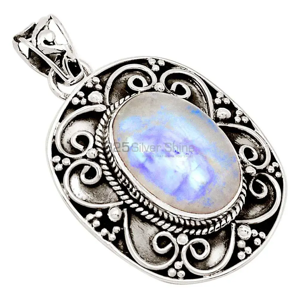 Rainbow Gemstone Handmade Pendants In 925 Sterling Silver Jewelry 925SP115-1