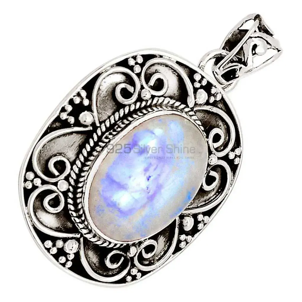 Rainbow Gemstone Handmade Pendants In 925 Sterling Silver Jewelry 925SP115-1_2
