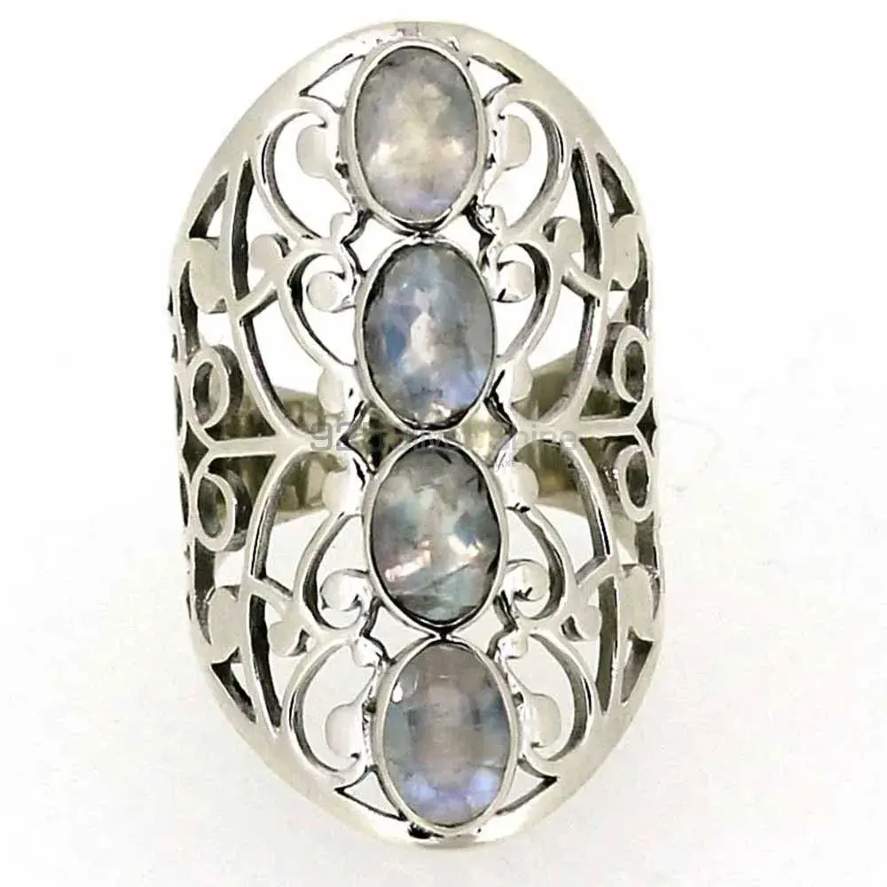 Rainbow Gemstone Handmade Ring In 925 Sterling Silver 925SR020-3