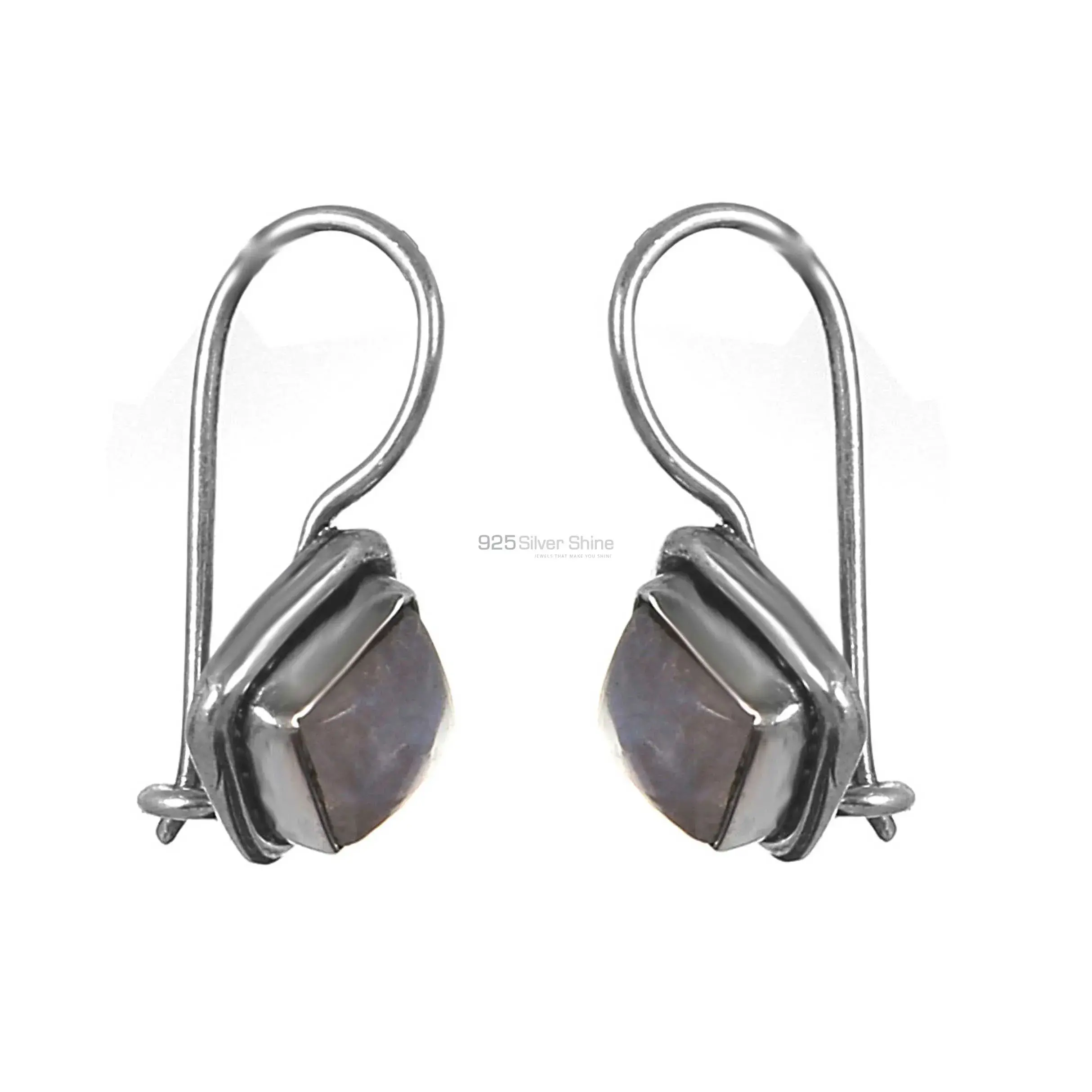 Rainbow Moonstone Earrings In Fine Silver Jewelry 925SE210_2