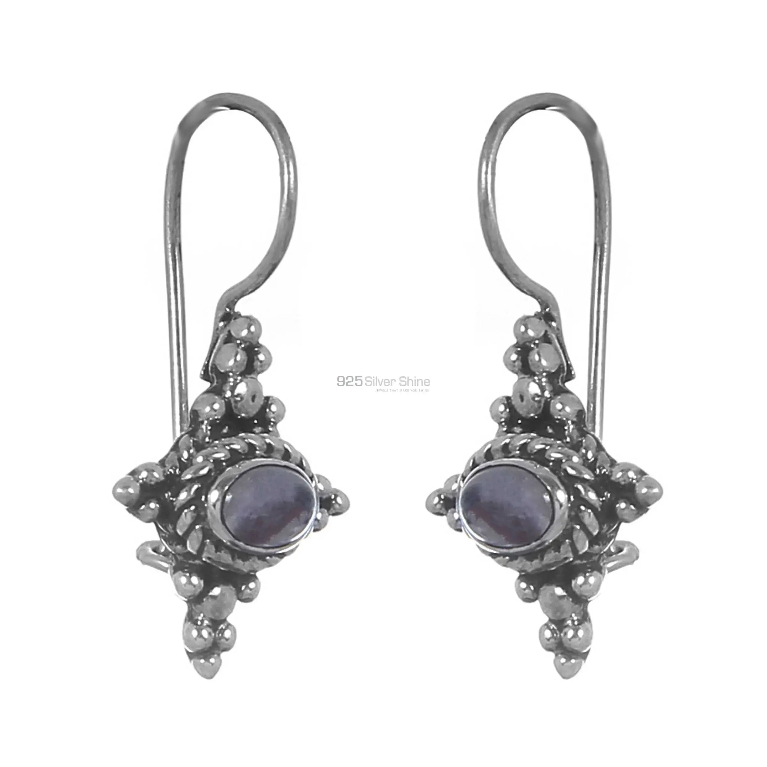 Rainbow Moonstone Earrings In Fine 925 Sterling Silver 925SE237_2