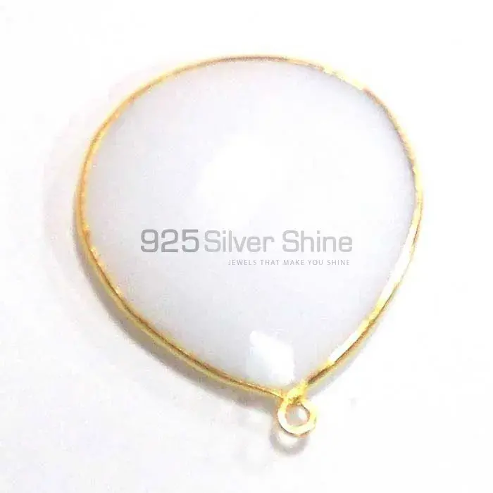 Rainbow Moonstone Heart Gemstone Single Bail Bezel Sterling Silver Gemstone Connector 925GC281_4
