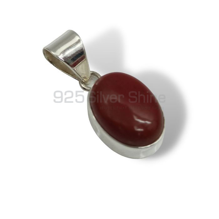 Red Jasper Gemstone Pendant In 925 Sterling Silver 925NSP12_0