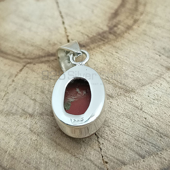 Red Jasper Gemstone Pendant In 925 Sterling Silver 925NSP12_4